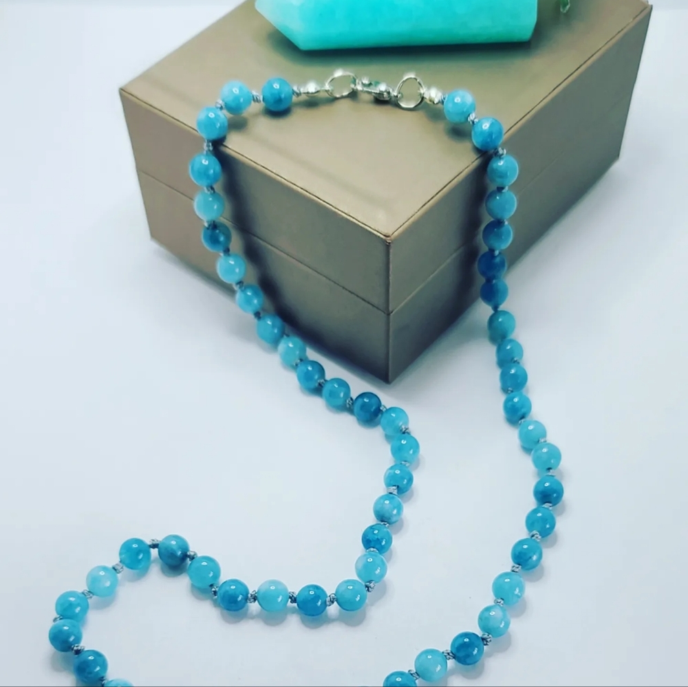 Aquamarine Quartz necklace